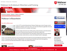 Tablet Screenshot of malteser-rosenheim.de